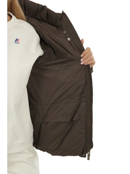 Giubbino K-WAY Lethille Thermo Microfiber Black/Olive